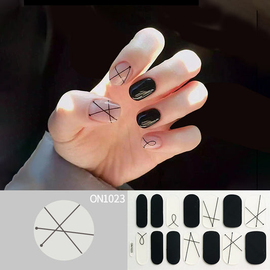 Laser Bronzing Flower Butterfly Nail Sticker