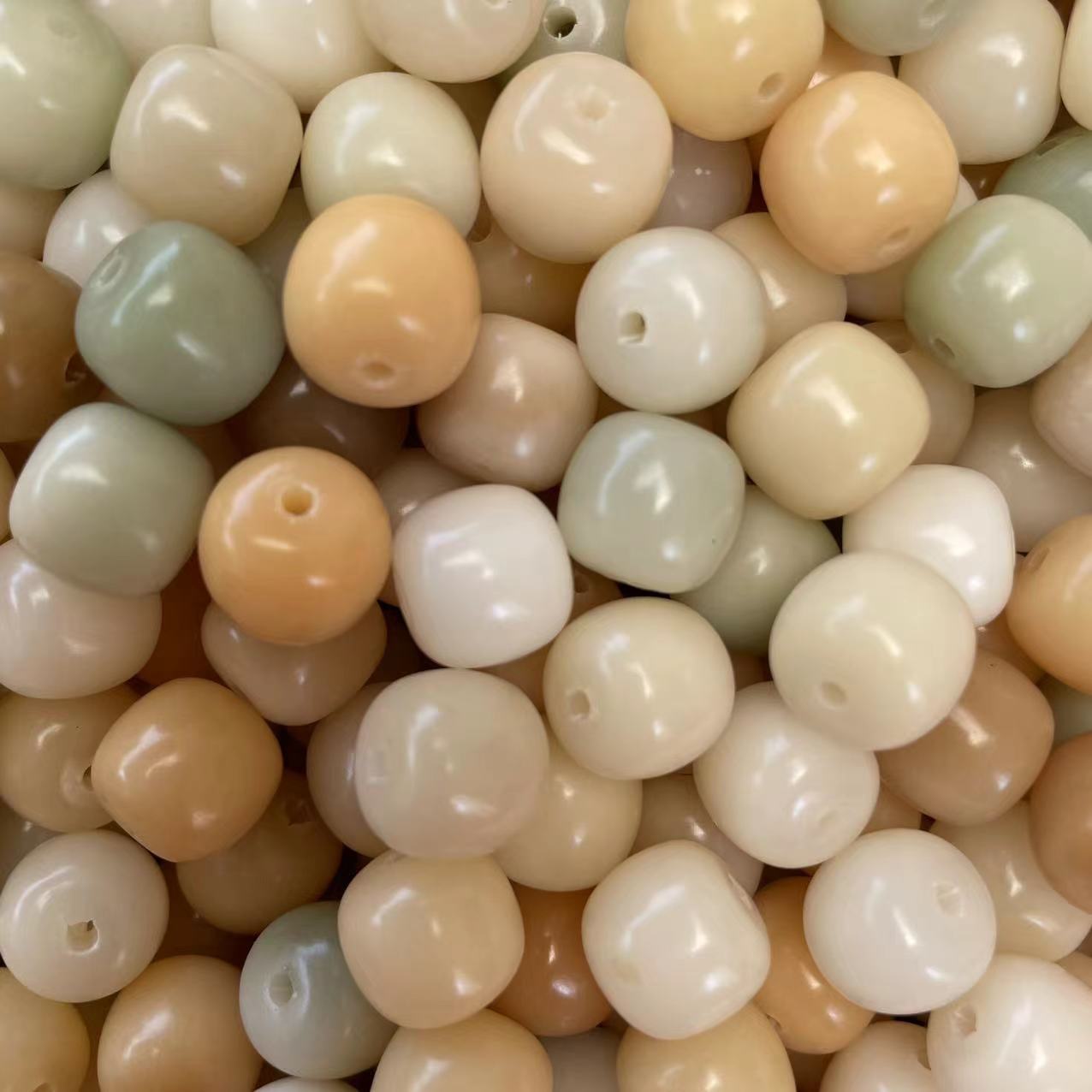 Gradual Bodhi Root Barrel Shaped Loose Beads