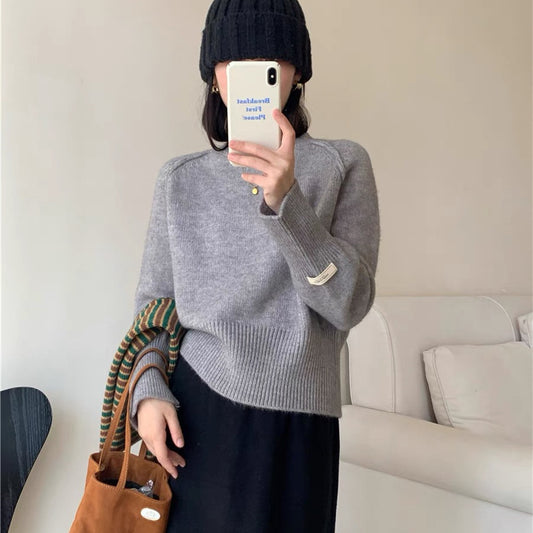 Women's Loose Japanese-style Retro Sweater for Autumn and Winter