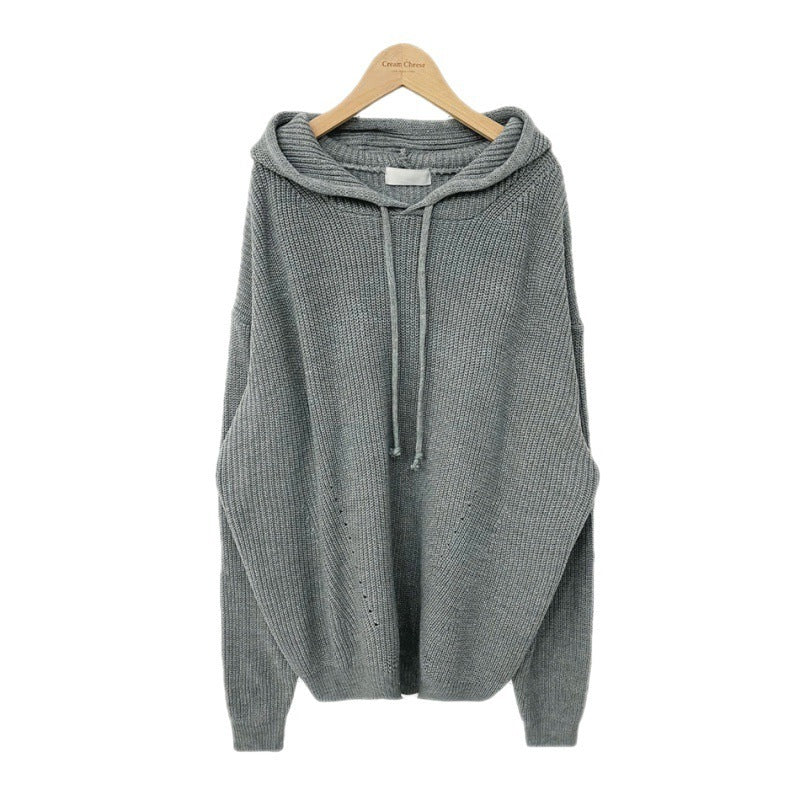 Women's Hooded Mid-Length Sweater