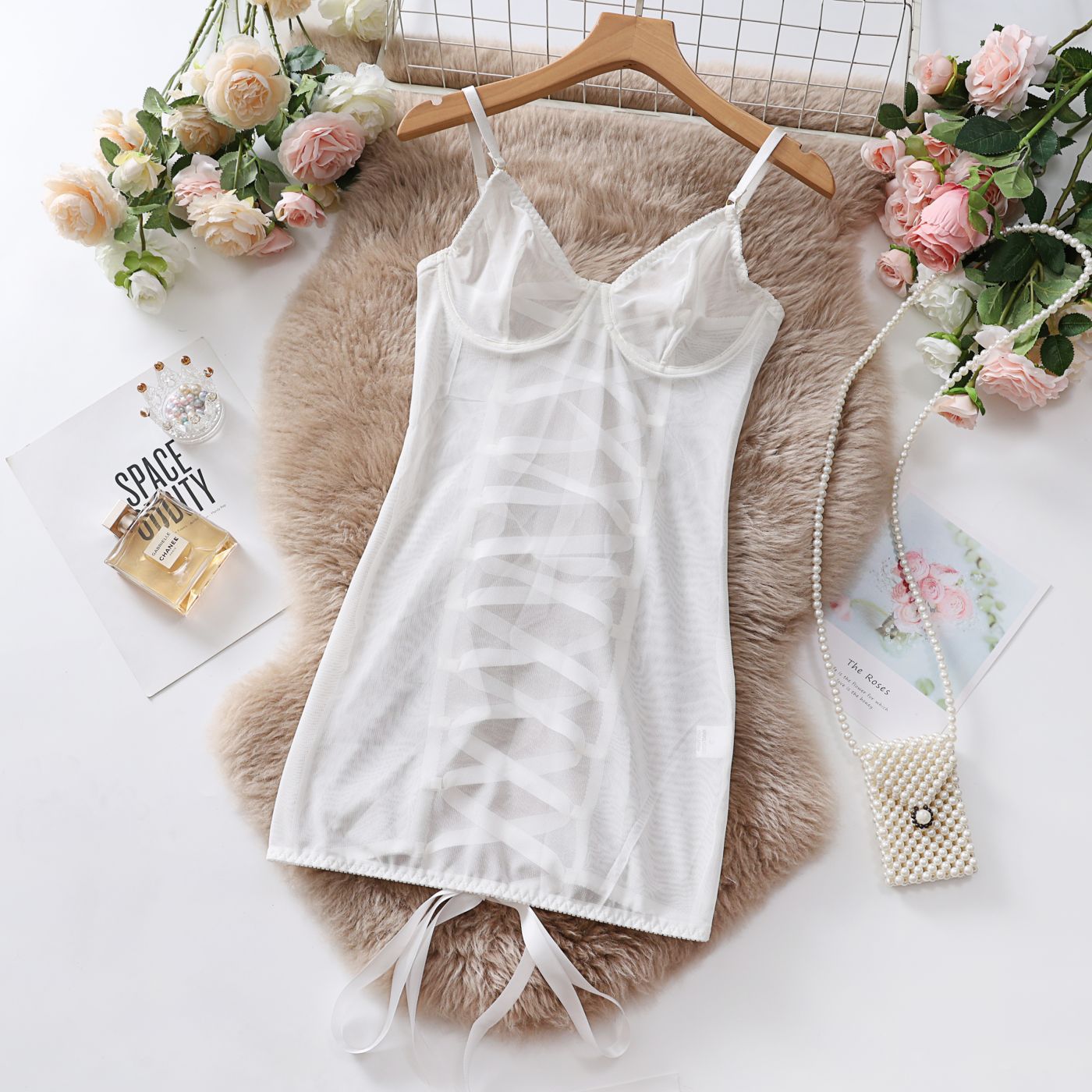 Women's Transparent Lace Polyester Fiber Jumpsuit