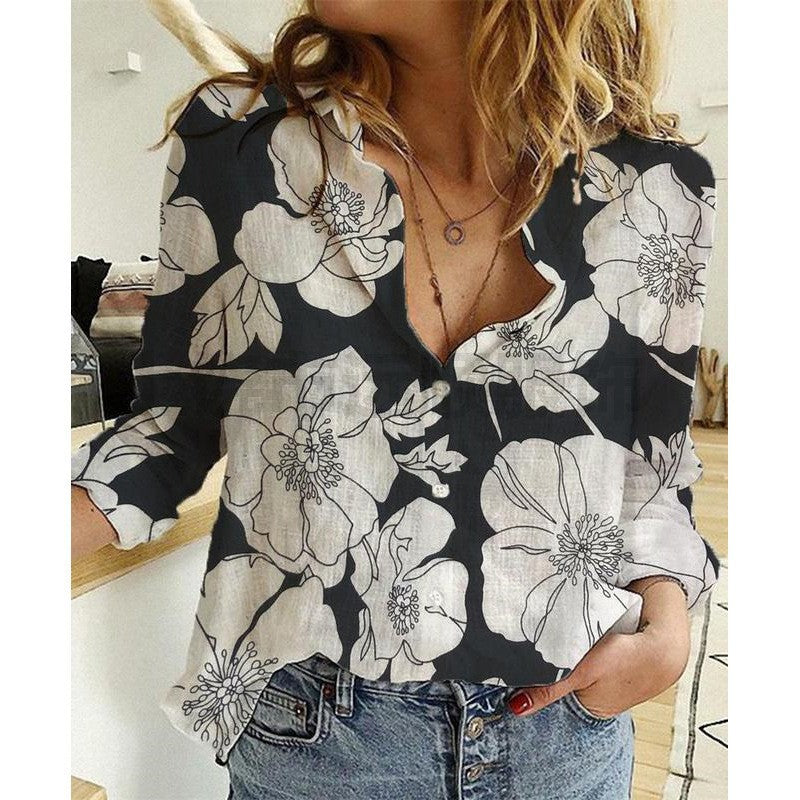 Women's Fashion Casual Shirt with Printing Series