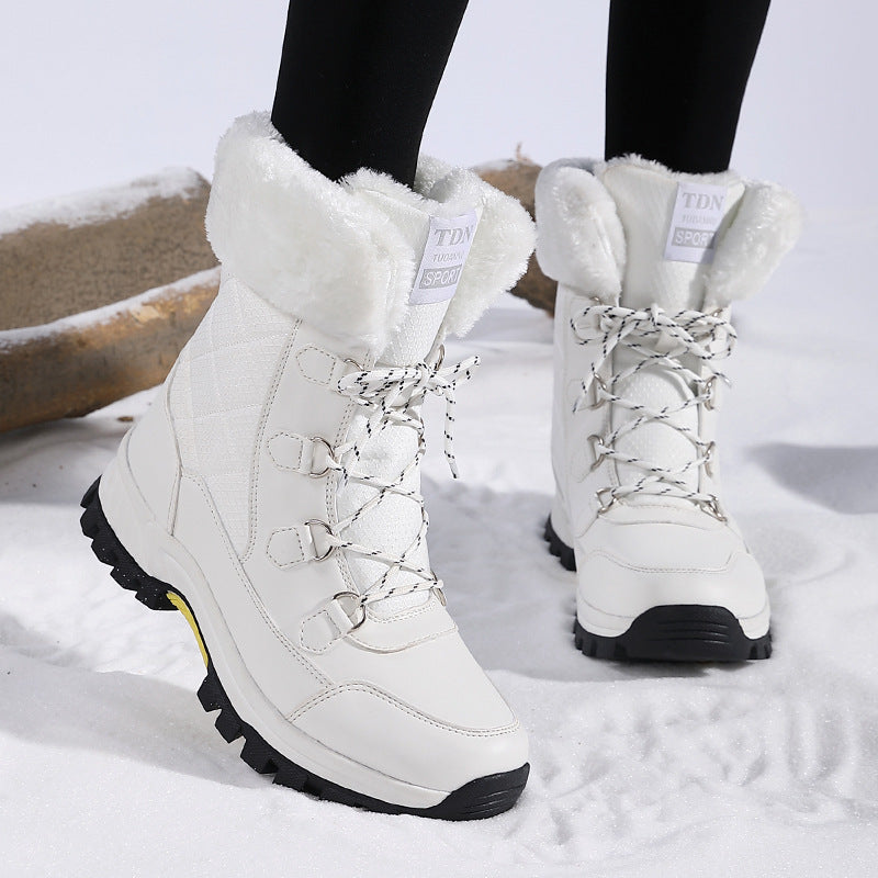 Women's New Winter Fleece-lined Thickened Non-slip Snow Boots