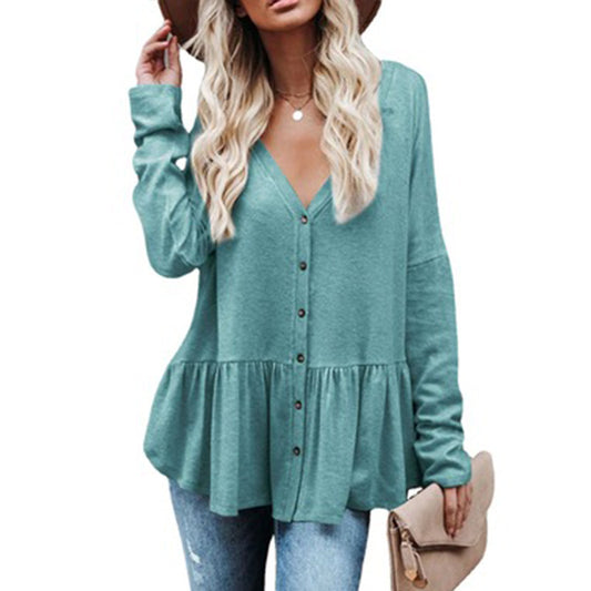 Knit Cardigan Long Sleeve Slit Casual Loose