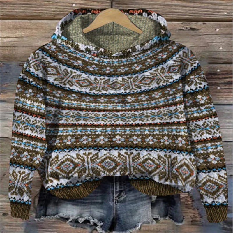 Hot Sale Printed Hoodie Coat