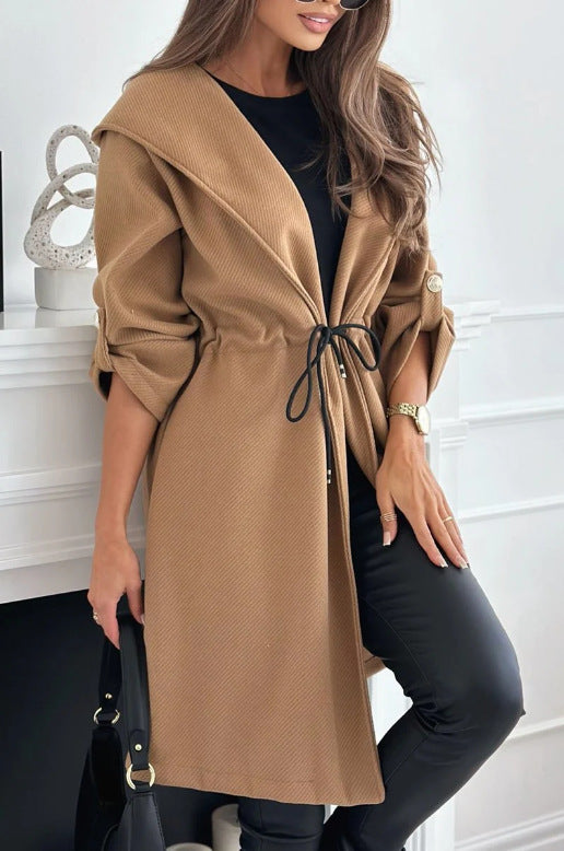 Women's Casual Long Sleeve Coat for Fall and Winter