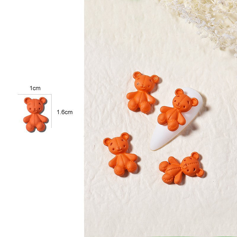 Cartoon Bear DIY Decoration Macaron Series Net Red Cute Three-dimensional Nail Drill