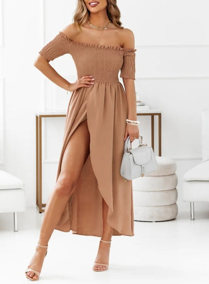 Fashion Solid Color Casual Dress