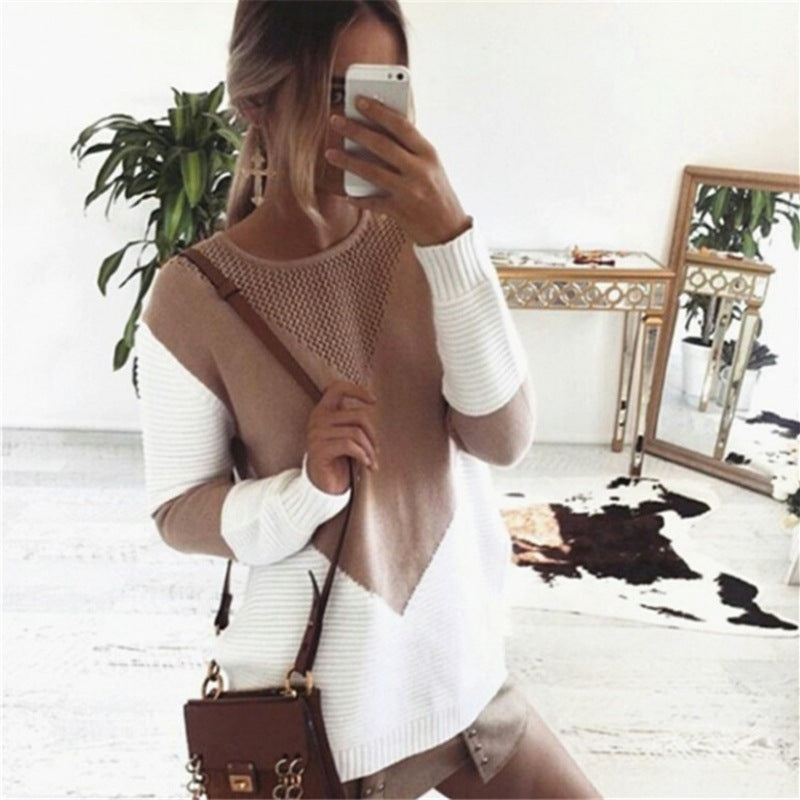 Stylish New Long-Sleeved Knit Bottoming Sweater for Women