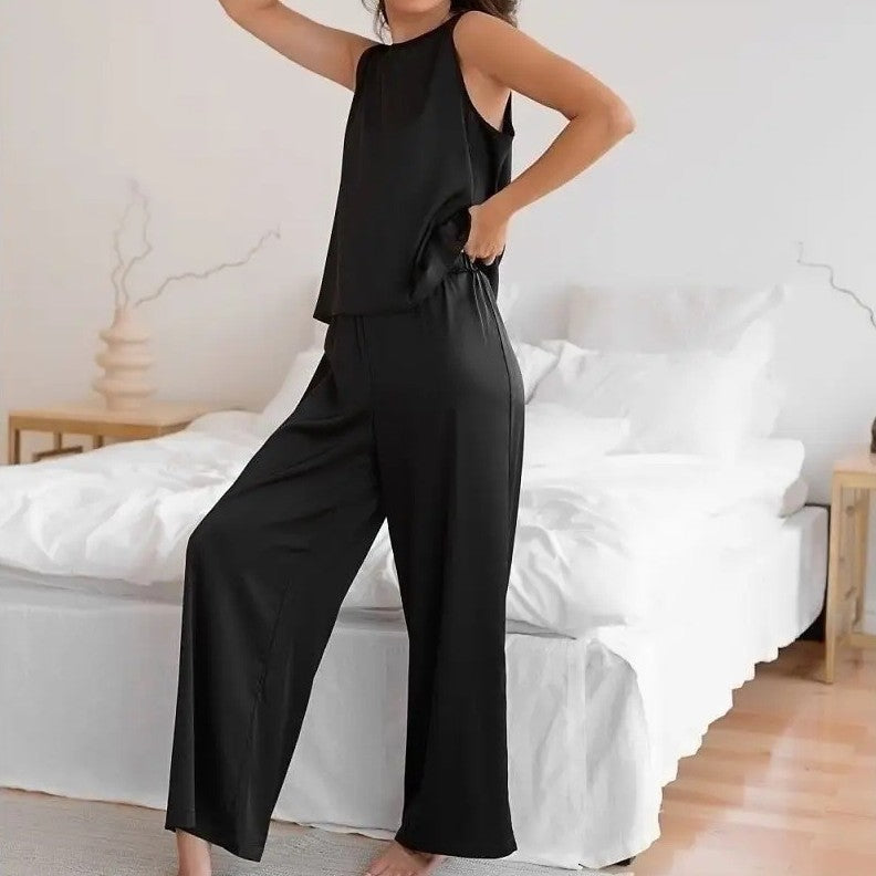 Minimalist Vest and Trousers Pajama Set, Perfect for Women's Fashion Comfort