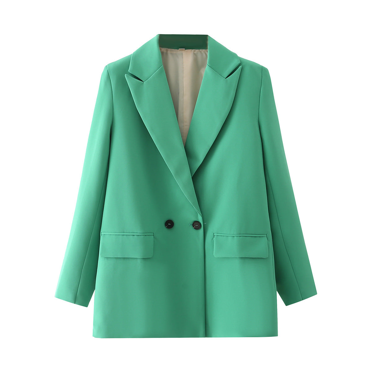 Women's Multicolor Double-Breasted Suit Coat