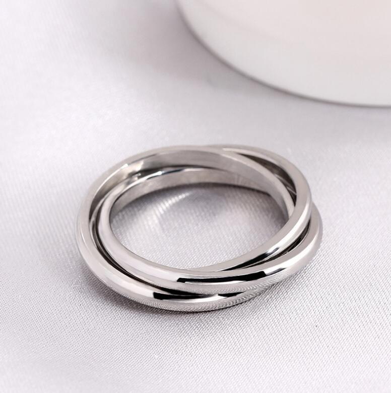 Women's Fashion Simple Titanium Steel Ring