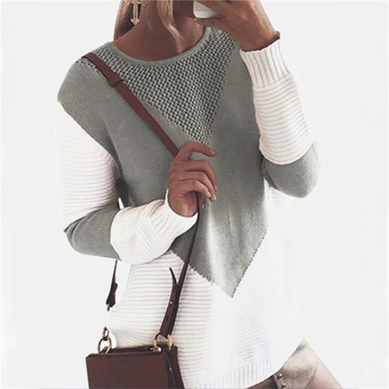 Stylish New Long-Sleeved Knit Bottoming Sweater for Women