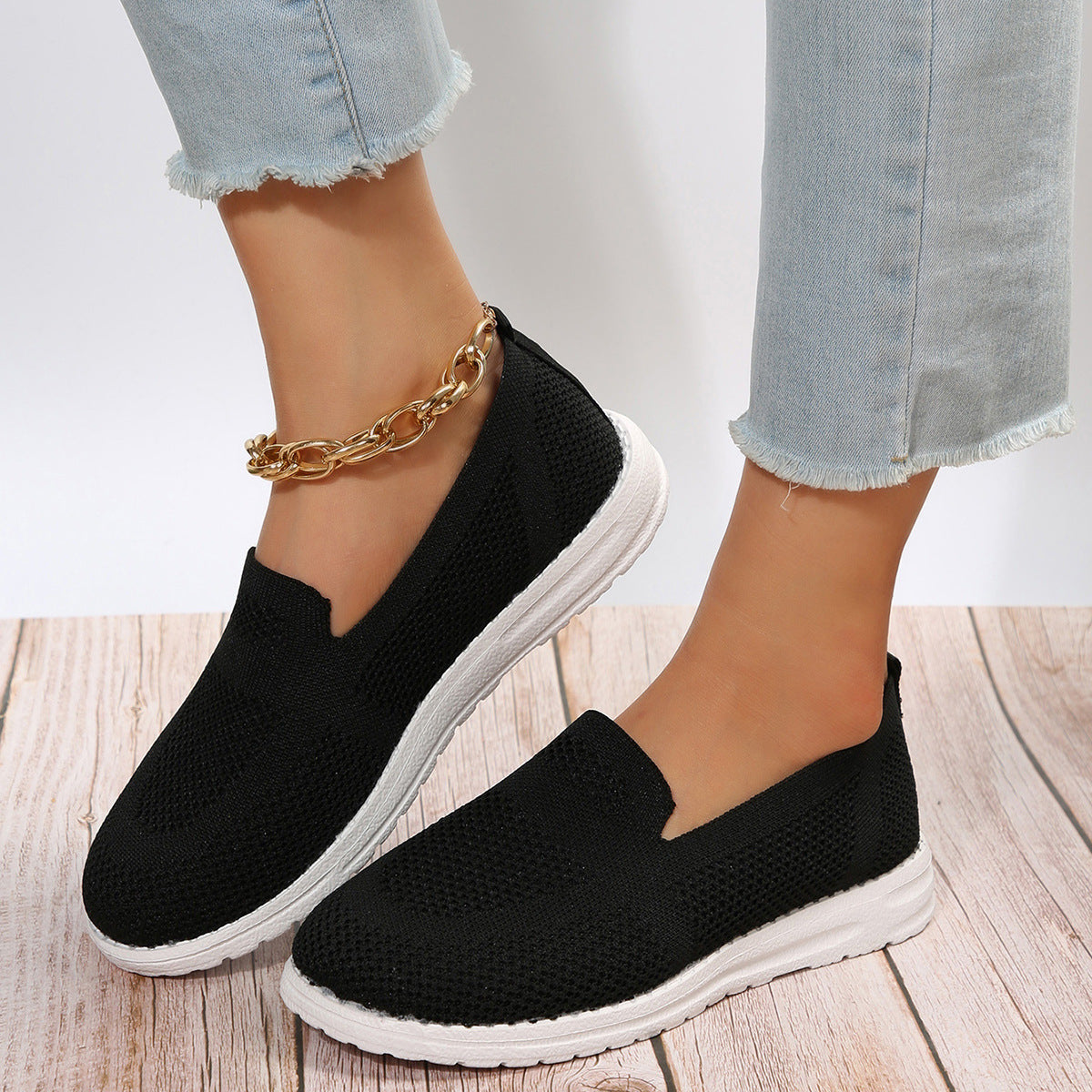 Comfortable Women's Breathable Mesh Slip-On Loafers
