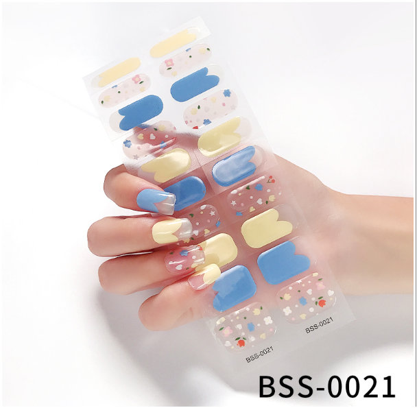 Gel Nail Stickers European And American Semi-curing