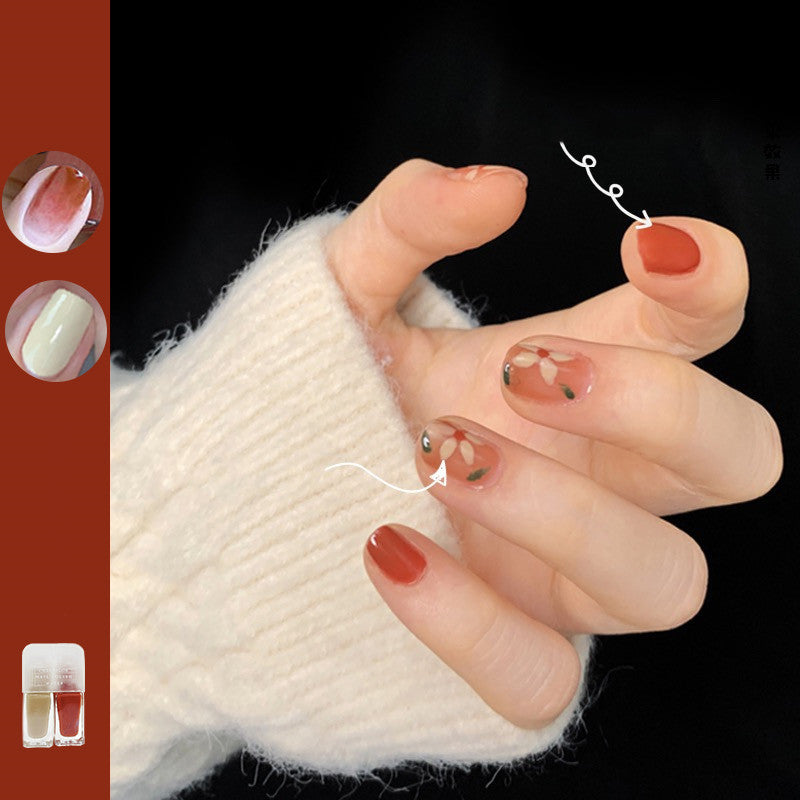 Nail Polish Without Baking, Fast Drying, Lasting Autumn And Winter Color, Tasteless Southern Pomelo Color