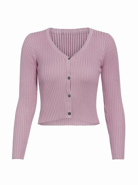 Misswim Sexy buttons knitted sweater cardigan women Slim