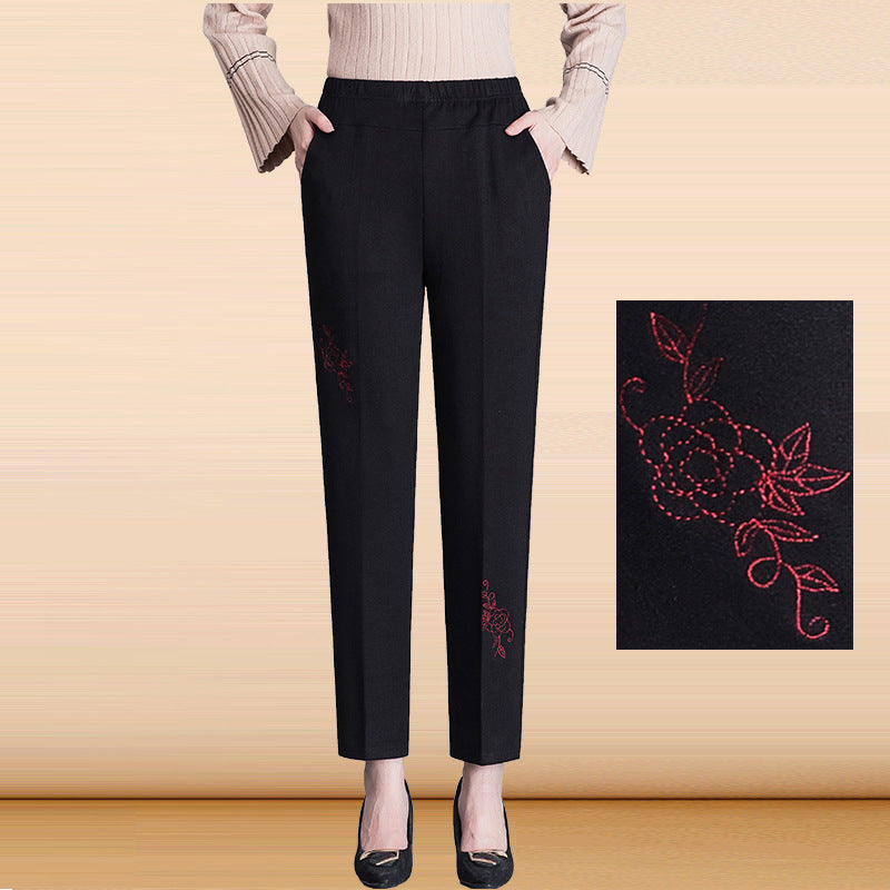 Autumn and Winter Pants for Middle-Aged and Elderly Women