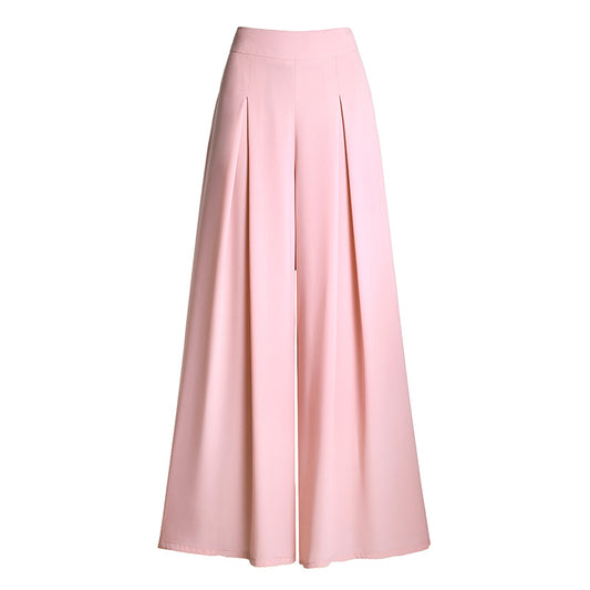 Chic Culottes: Loose and Slim Chiffon Wide-Leg Pants for Women