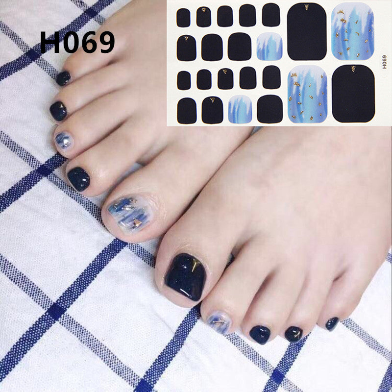 Removable Metal Toe Nail Sticker for Nail Art