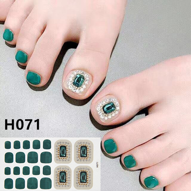 Removable Metal Toe Nail Sticker for Nail Art