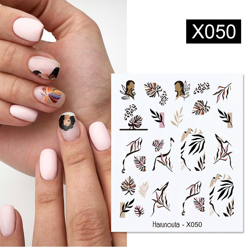 Fruit, Animal, Butterfly, and Flower Nail Sticker Set