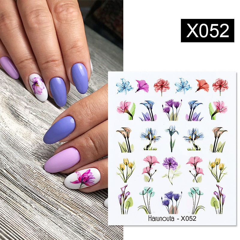 Fruit, Animal, Butterfly, and Flower Nail Sticker Set