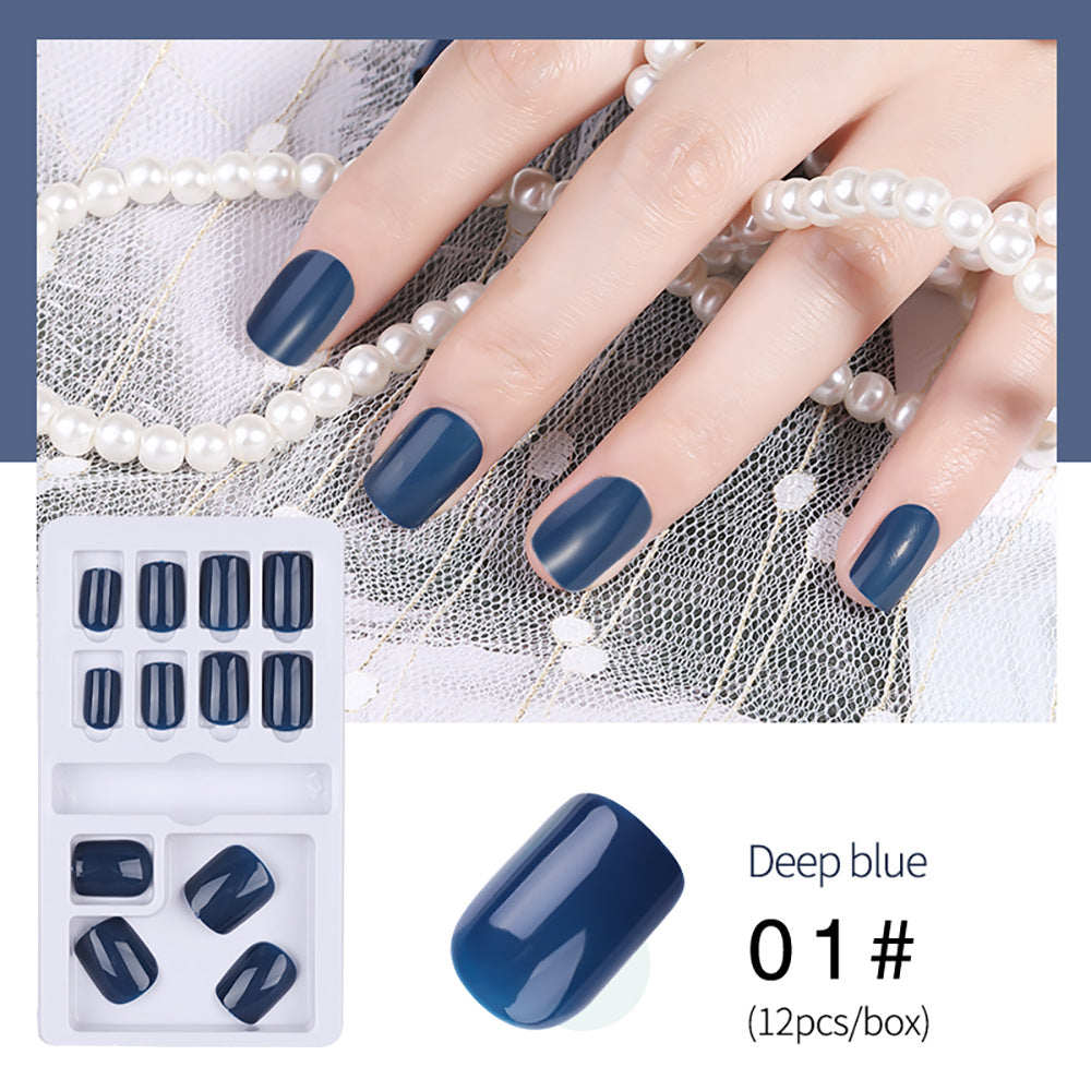 12 Pieces of Detachable Wearable Nail Pieces/Fake Nail Patches