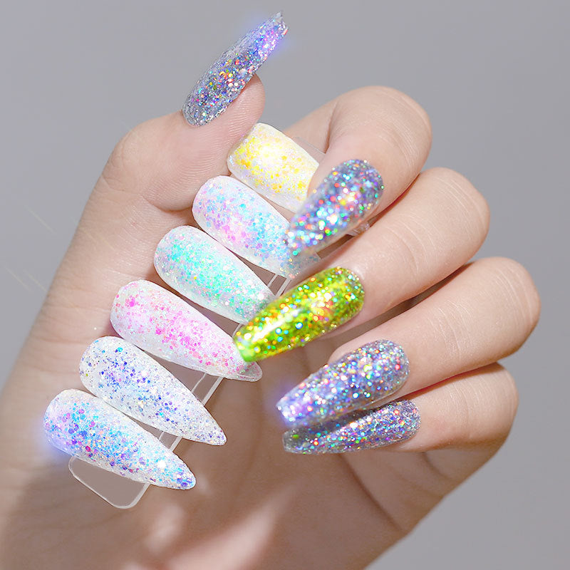 Thin Color Double-Sided Foil Paper Nail Color Foil Fragment Tool Set