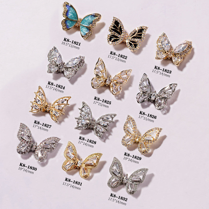 Nail Art Jewelry with Smart Moving Butterfly Motion