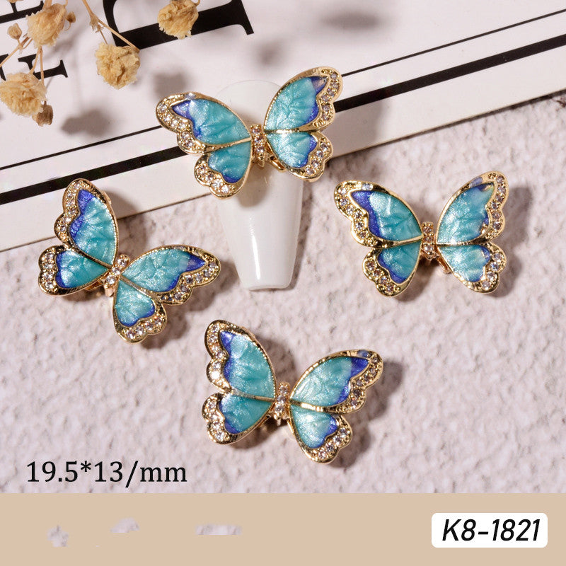 Nail Art Jewelry with Smart Moving Butterfly Motion