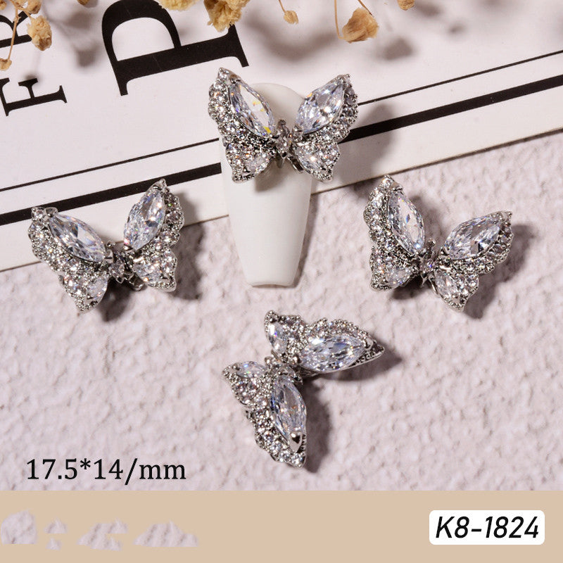 Nail Art Jewelry with Smart Moving Butterfly Motion