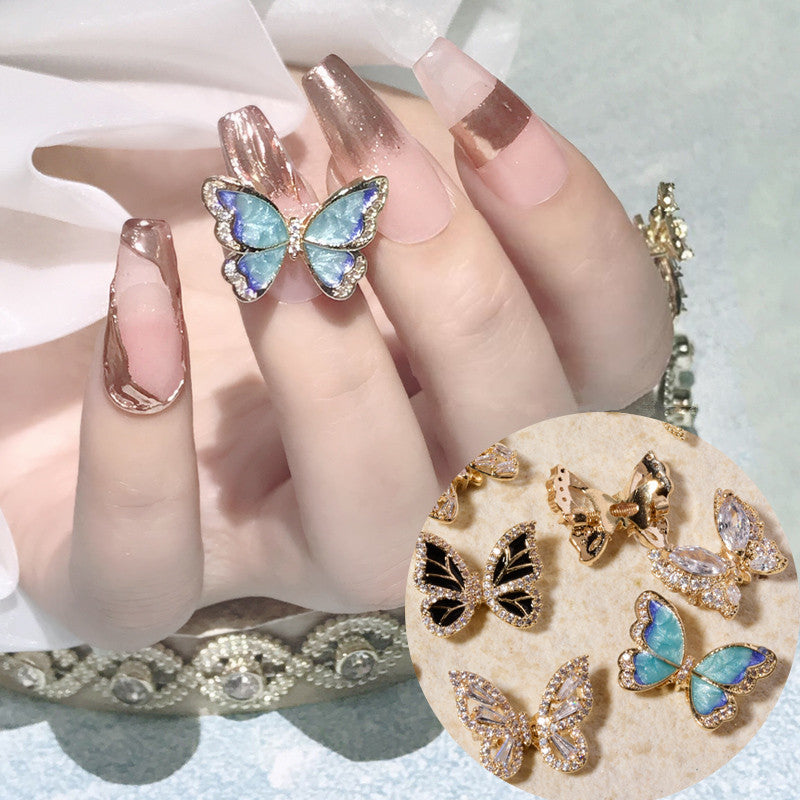 Nail Art Jewelry with Smart Moving Butterfly Motion