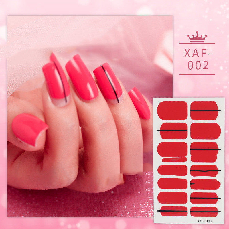 Imitation Diamond Nail Polish Film Nail Sticker with Nail Polish Glue for Nail Art