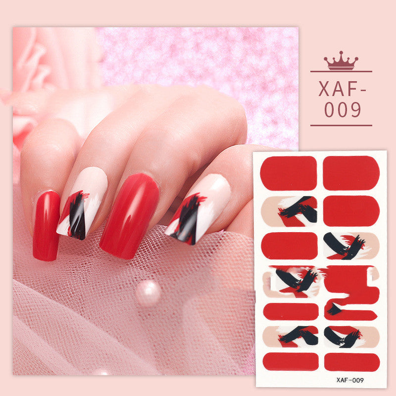 Imitation Diamond Nail Polish Film Nail Sticker with Nail Polish Glue for Nail Art