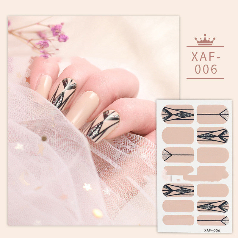 Imitation Diamond Nail Polish Film Nail Sticker with Nail Polish Glue for Nail Art