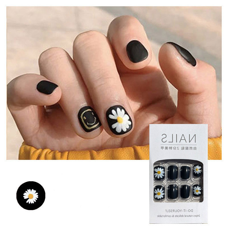 Nail Art Finished Fake Nail Patch Removable Short Cut Cute Waterproof Long Lasting