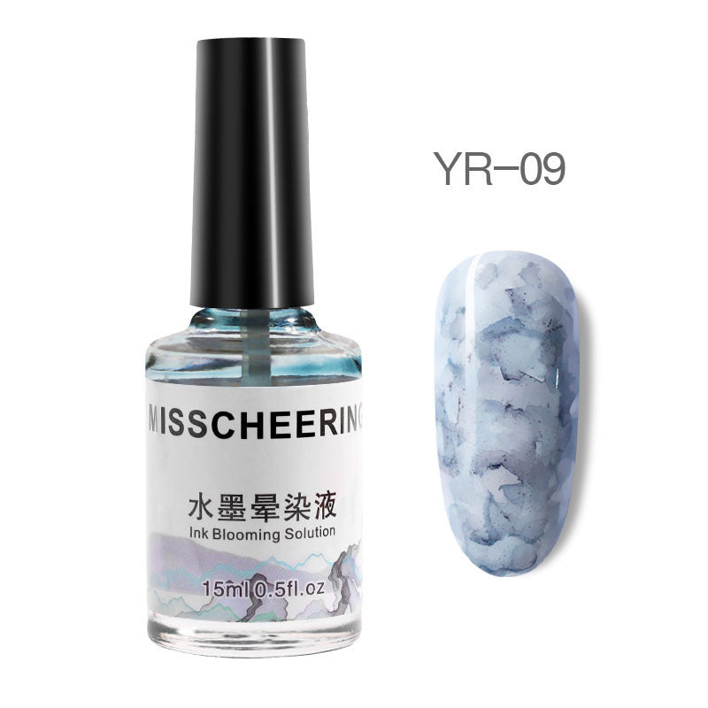 Nail Polish Gel Varnish Watercolor Ink Gradient Marble Patte