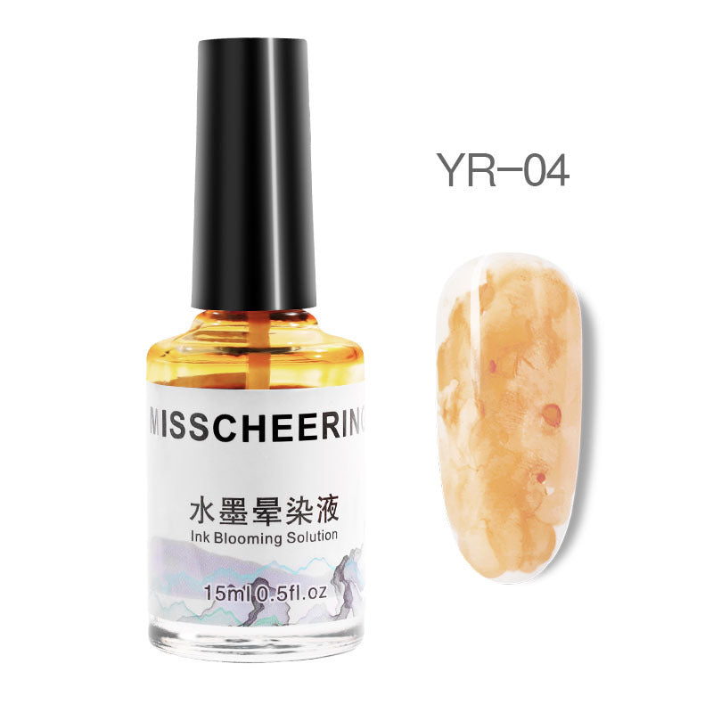 Nail Polish Gel Varnish Watercolor Ink Gradient Marble Patte