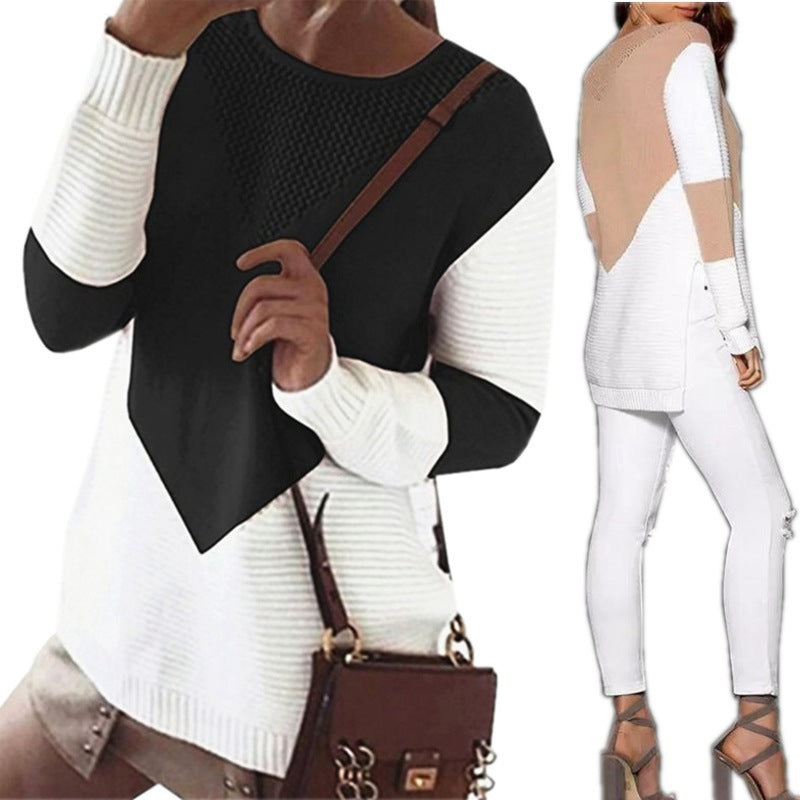 Stylish New Long-Sleeved Knit Bottoming Sweater for Women