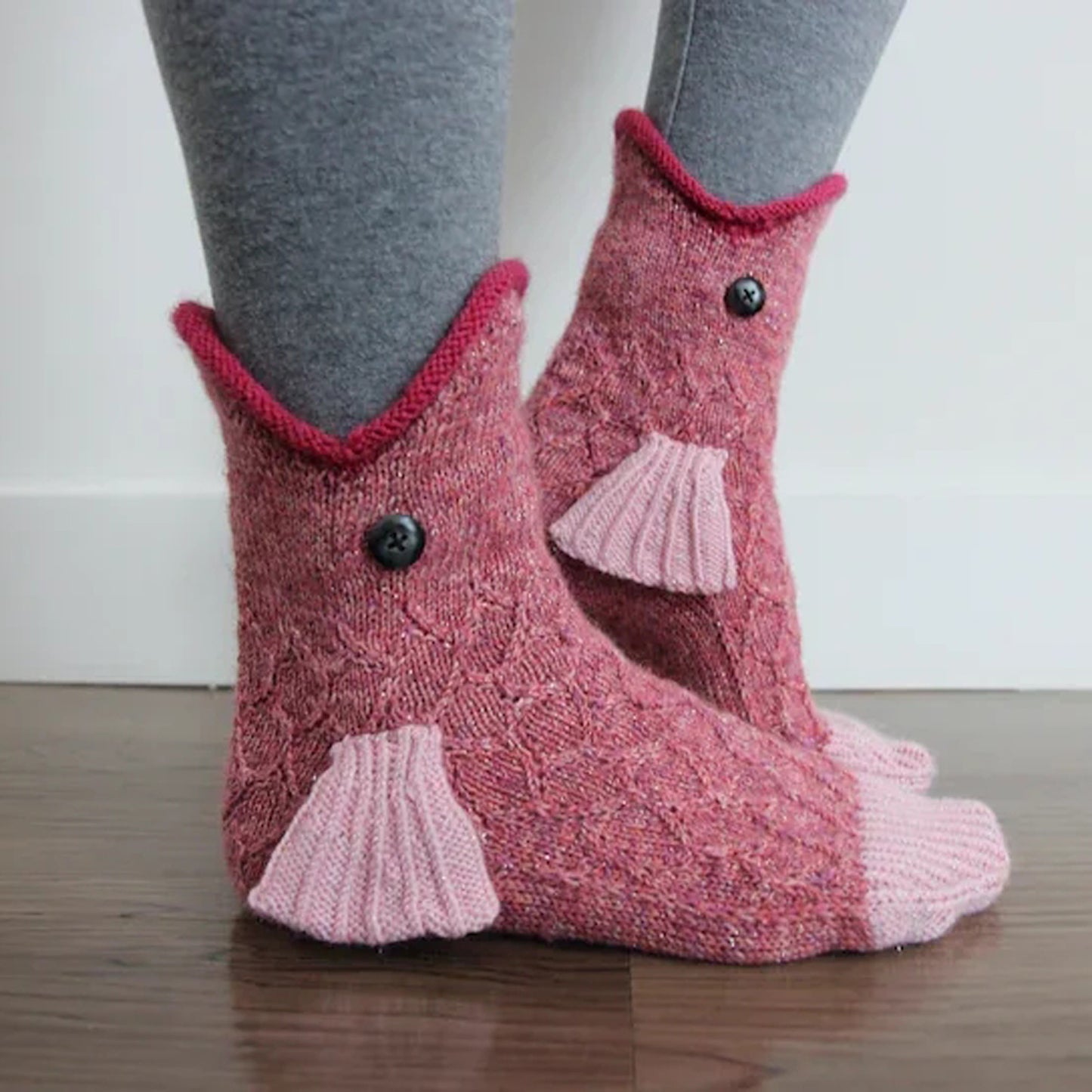Christmas Knitted Shark Floor Warm-keeping Socks
