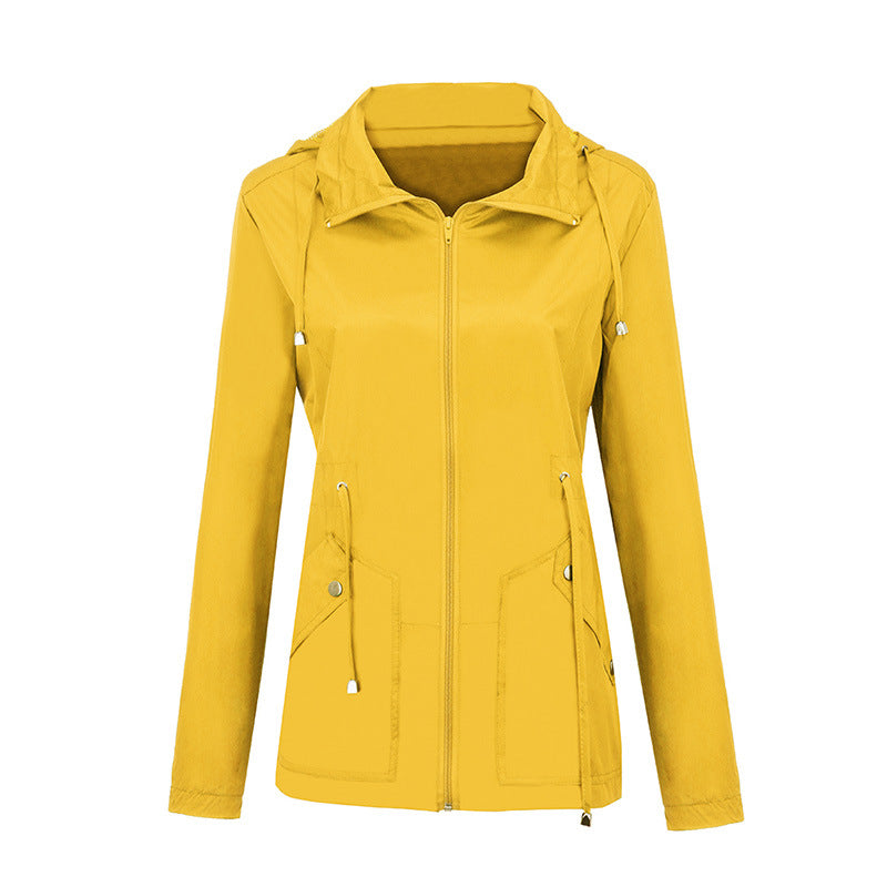 Hooded Waist Sports Outdoor Jacket