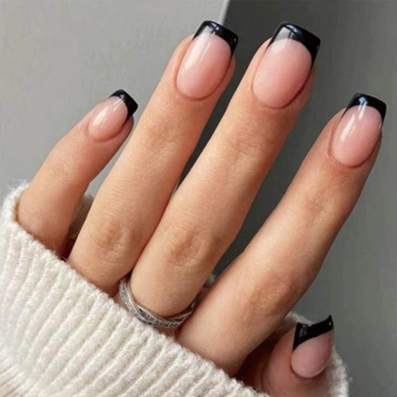 Wear Armor Black Edge French Nail Tip