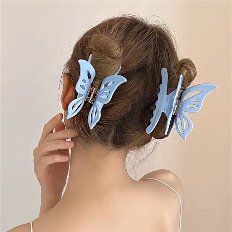 Hollow Butterfly Acetate Hairpin