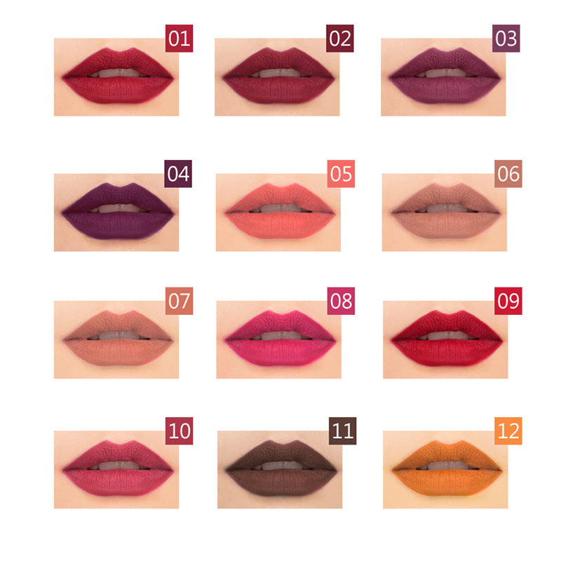 12 Colors Waterproof Not Smudge Makeup Lip Liner