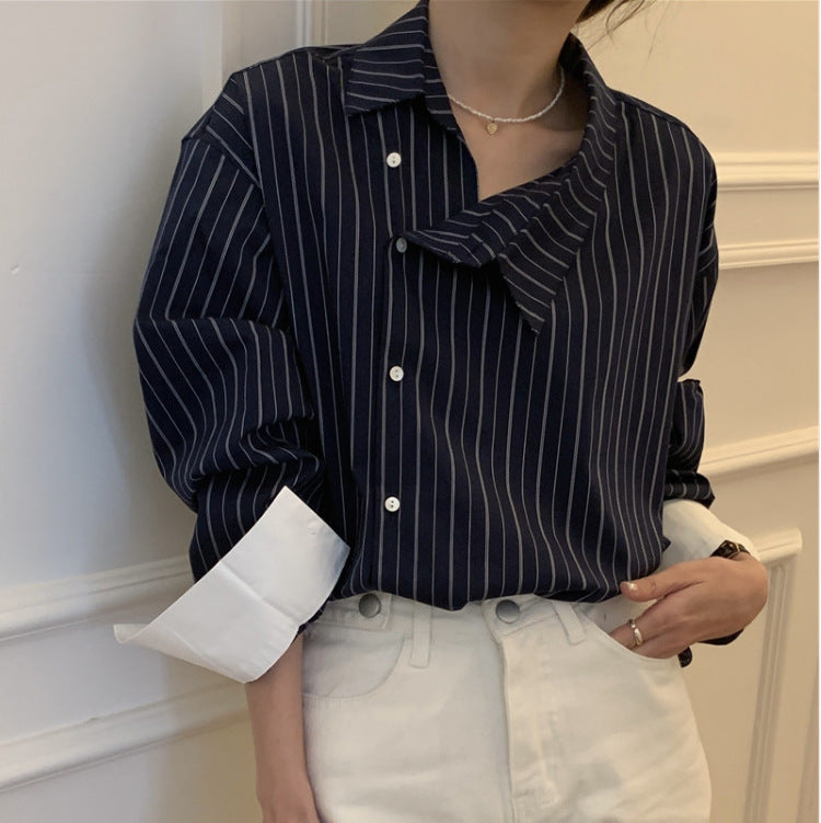 Loose Side-Buckle Shirt for Women