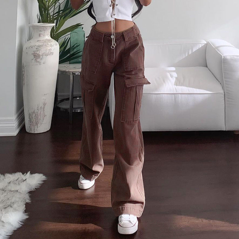 Step Up Your Streetwear Game with Oversize Cargo Harajuku Sweatpants for Women