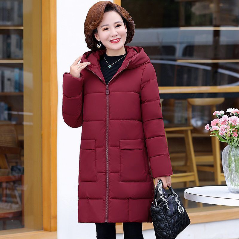 Down Cotton-Padded Coat for Middle-Aged and Elderly Outerwear