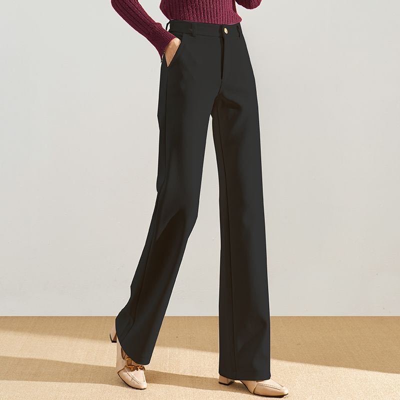 Thickened Suit Straight-Leg Pants Casual Loose All-Match