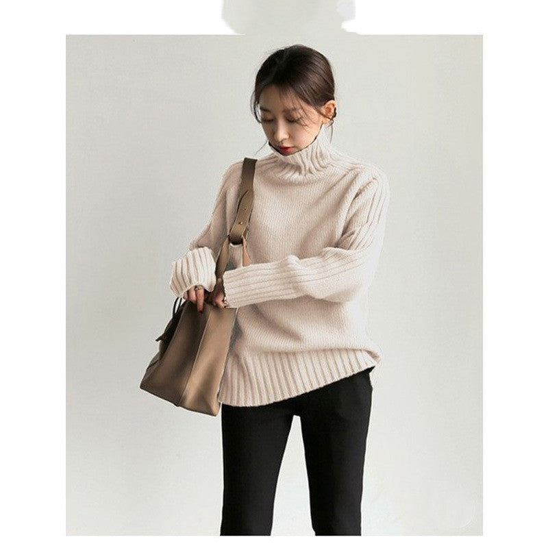 Japan And South Korea's New Turtleneck Knitting Sweater